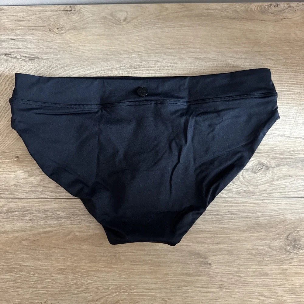 prAna Summer Wave‎ Bottom Bikini Swim Poolside Neutral Minimal Black Size Small